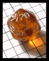 Dice : Dice - 20D - Orange TRansparent 20 over 7 Die - FA collection buy Dec 2010